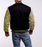 Black Wool Body & Vegas Leather Sleeves Letterman Jacket